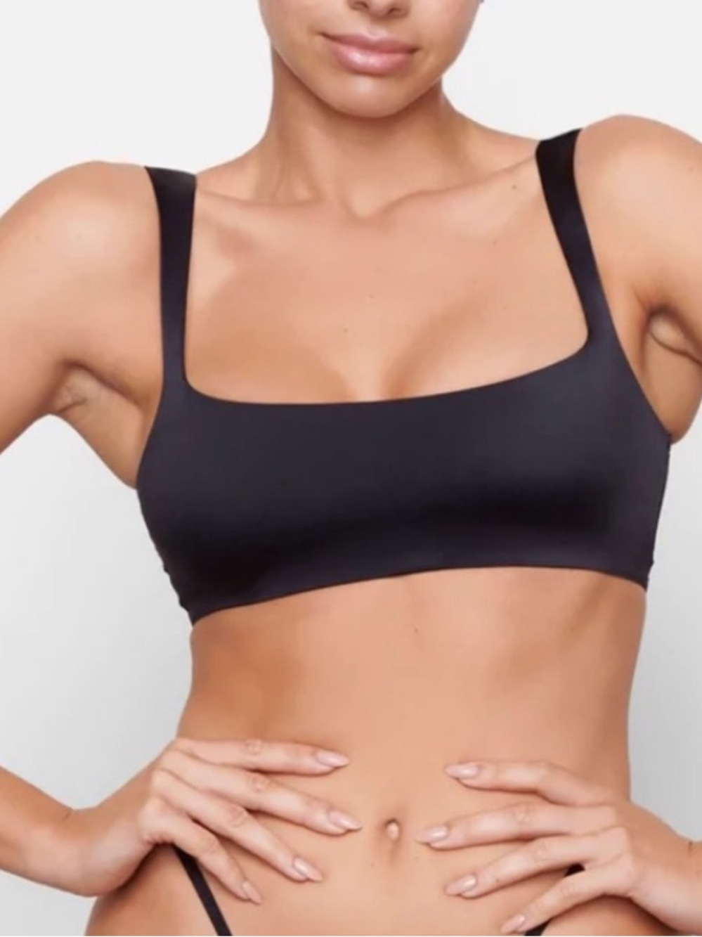 SKIMS Stretch Satin Square Neck Bra XS - Picture 1 of 8